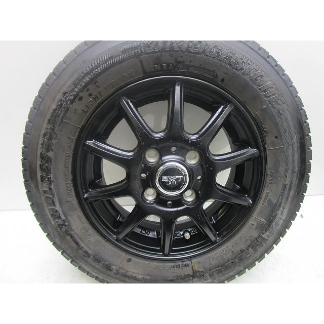 12インチ 145/80R12 80/78N 4J+45 100 軽トラ/軽バン 中古スタッドレス 