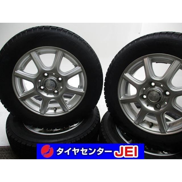 13インチ VRX2 155/65R13 4J+42 100 バリ溝 軽自動車 中古スタッドレス 