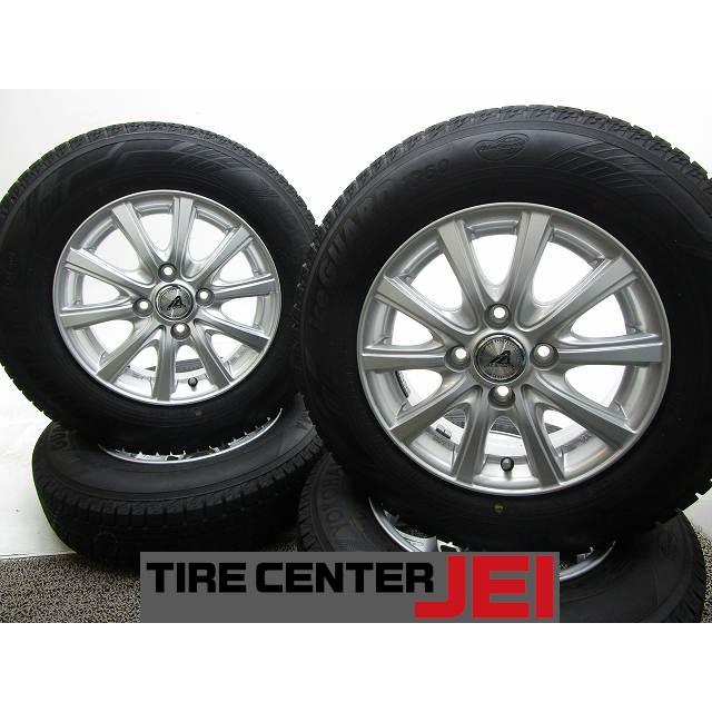 13インチ 155/80R13 5J+36 100 軽自動車 IG60 バリ溝 中古スタッドレス 