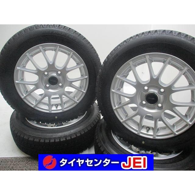 14インチ バリ溝 165/65R14 5.5J+39 100 タンク/ルーミー BS 中古 