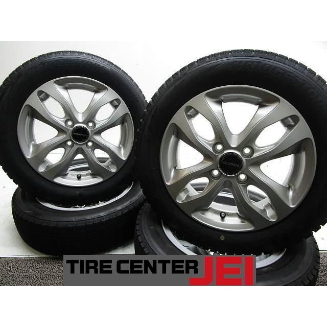 ◇送料込み◇ 155/65R14 中古タイヤホイール４本　軽自動車用 14インチ VRX2 155/65R14 4.5J+45 100 軽自動車 中古タイヤアルミ