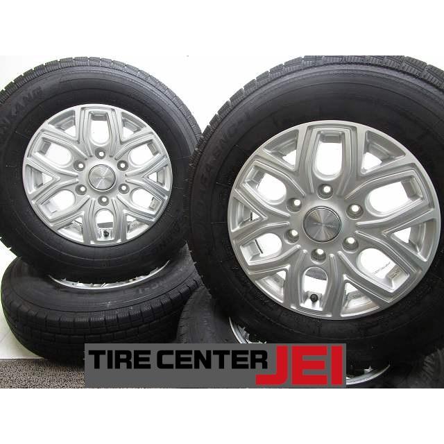 24年製 ハイエース スタッドレス 195/80R15 107/105LT中古品 15インチ PREMIX 195/80R15 107/105L 6J+33 139.7 ハイエース 中古