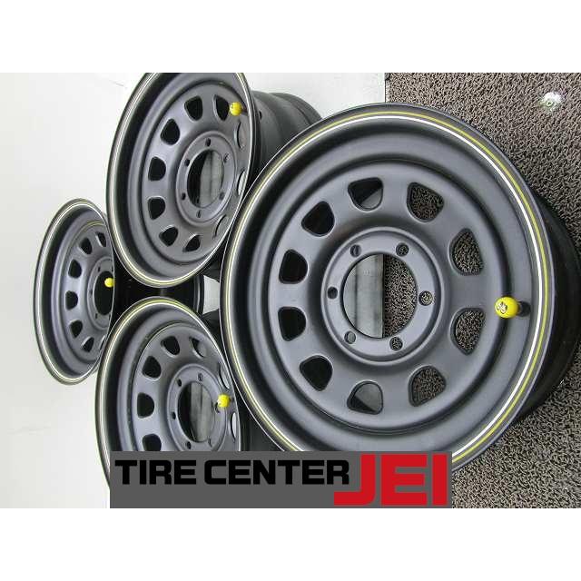 16インチ デイトナ 8J+20 139.7 スチール 中古ホイール【4本セット 