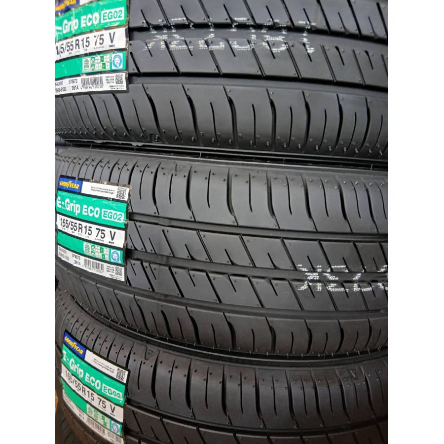2026年製 グッドイヤー EfficientGrip ECO EG02 165/55R15 4本 E-Grip