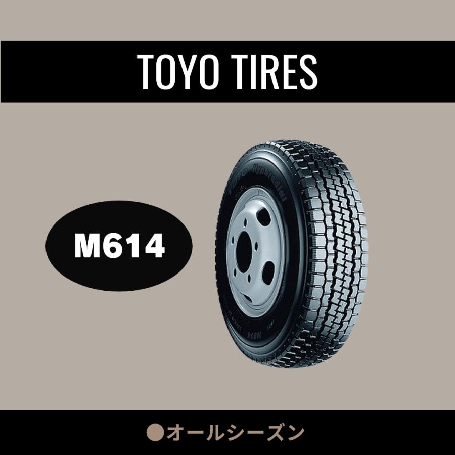 トーヨー M614 7.00R16 12PR 新品 1本価格 チューブタイプ オールウエザー 700R16 700-16 : tire.com ...