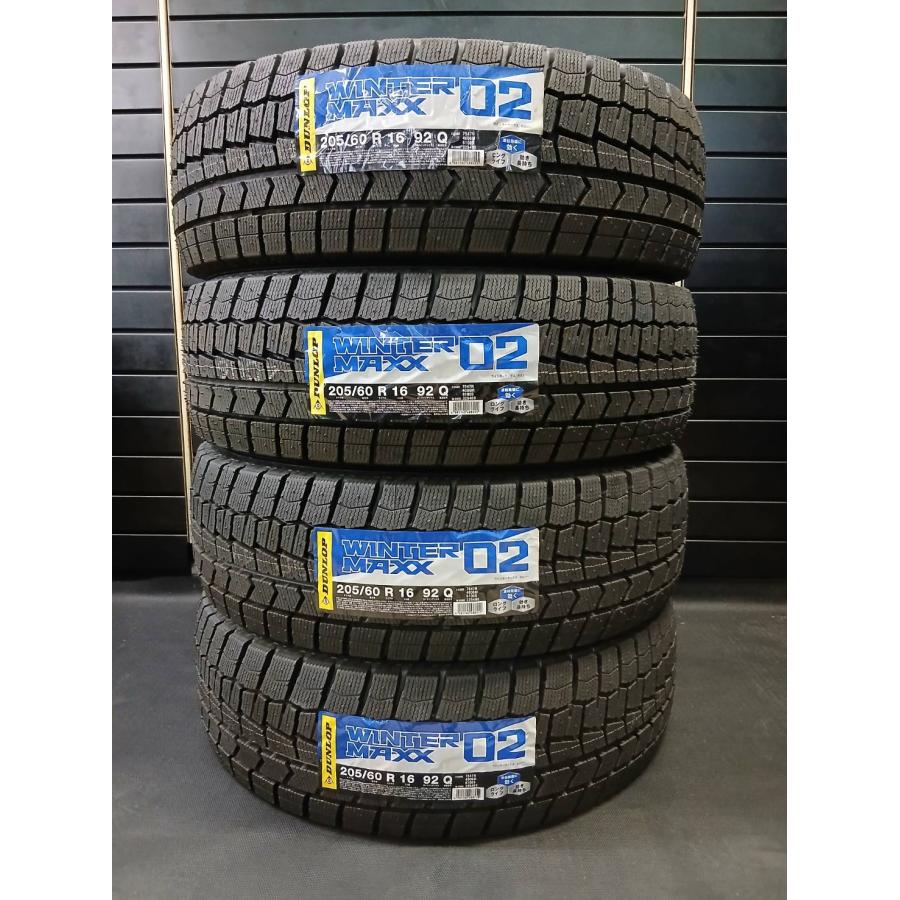 ■2025年製■ダンロップ WM02 205/60R16　4本 2025年製】ダンロップ ウインターマックス 02 WM02 205/60R16 92Q 国内
