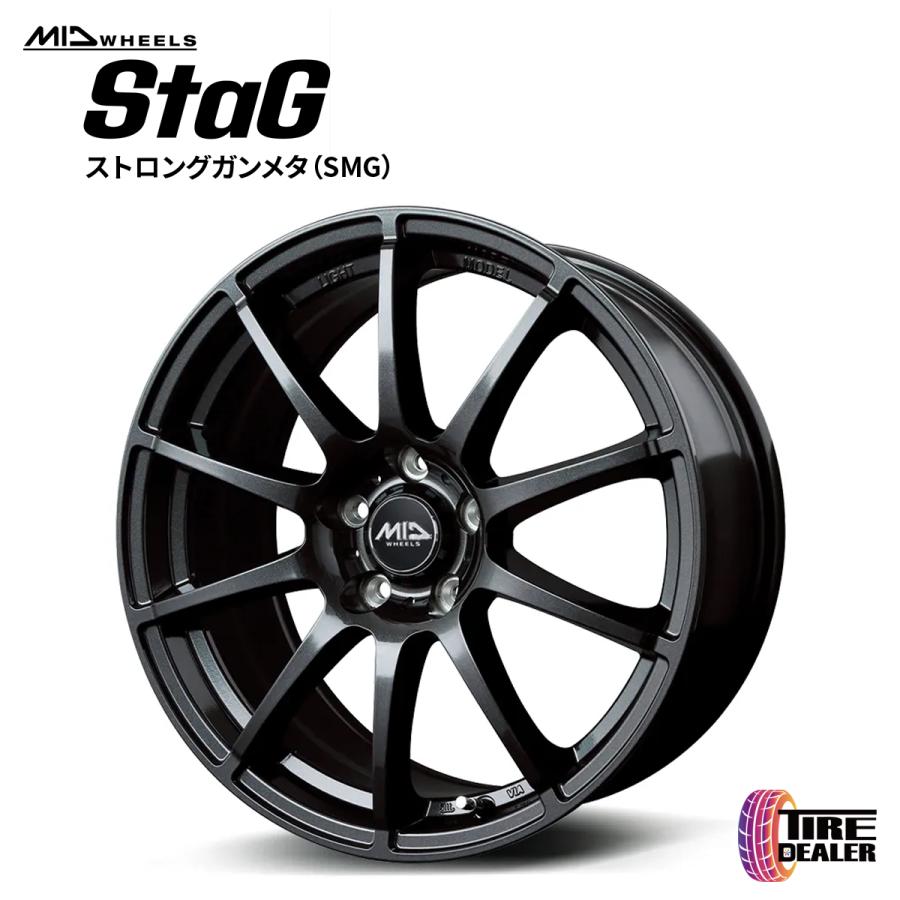 シュナイダー STAG 18インチ 7.0J P.C.D:100 5穴 インセット：48 