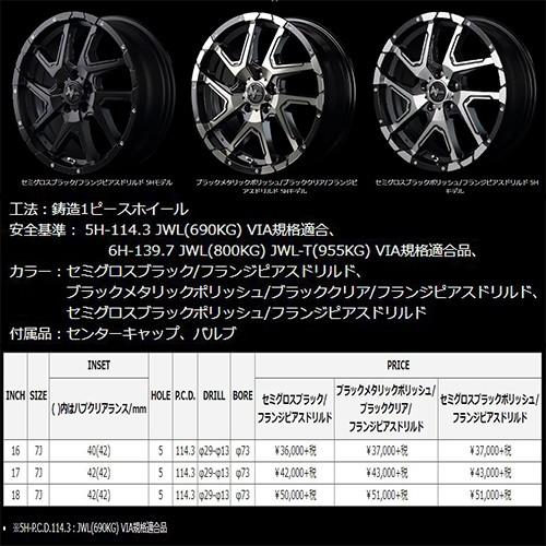 NITRO POWER ナイトロパワー デリンジャー 18インチ 7.0J P.C.D:114.3