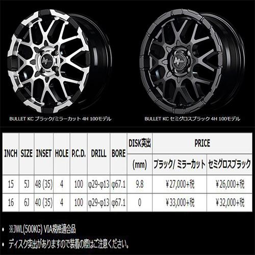 NITRO POWER（ナイトロパワー） M28 BULLET 17インチ 6.5J P.C.D:139.7 