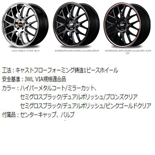 マルカサービス RMP 820F 19インチ 8.0J PCD:114.3 5穴 +38