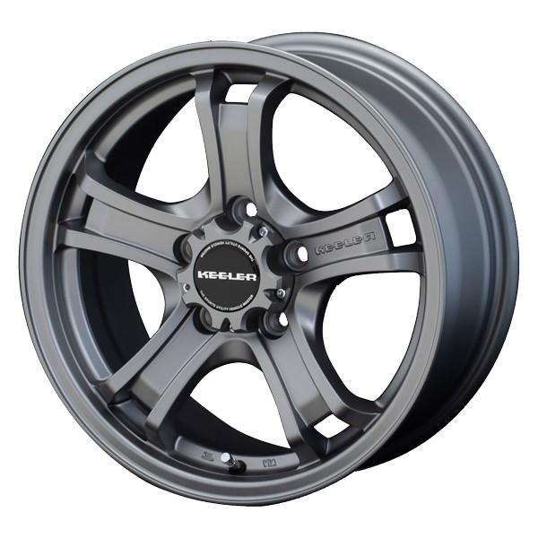 デリカD5/エクストレイル/アウトランダー/等【16×7.0J+38 5/114.3】軽量ホイール [キーラー フォース] 特注マットグレー：4本セット送料無料｜tireeight3｜02