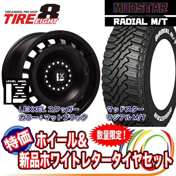 MUDSTAR - デリカD:5/RAV4/CX5/エクストレイル/他【新品】ラジアルMT 225/70R16：スワッガー(つや消し黒いこと)16x7.0J+35 5/114.3：4本仕かける