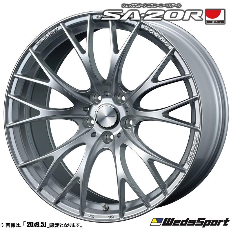WedsSport SA-20R 19インチ タイヤホイールセット　傷なし２本 WEDS（ウェッズ） WedsSport ウェッズスポーツ SA-20R 19インチ リム幅