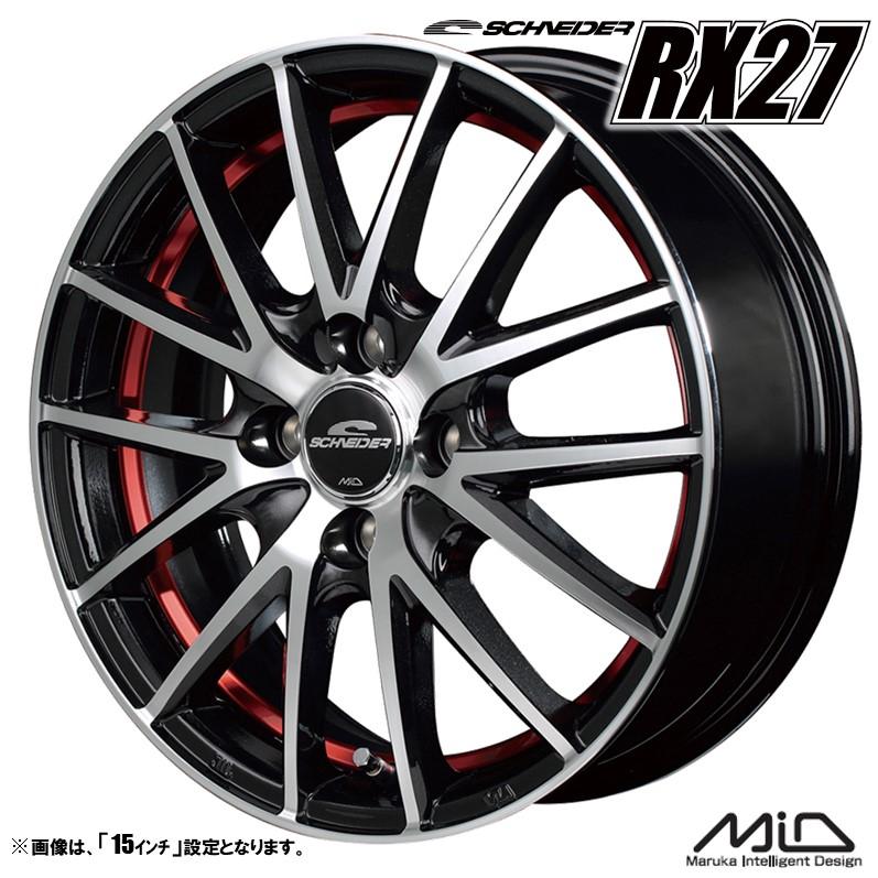 ジュナンダーホイール15インチ　４本セット マルカサービス ホイール4本セット M.I.D マルカ MID WHEELS RX27 15