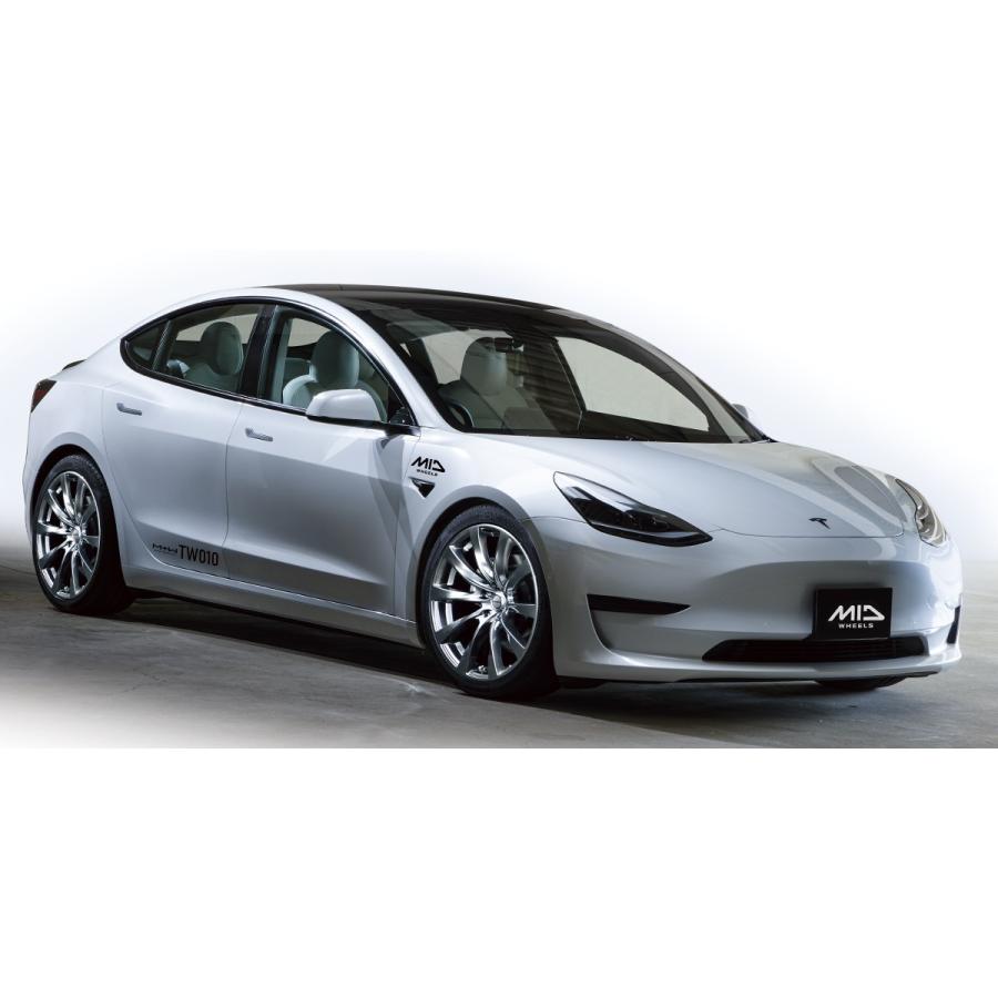 マルカサービス 4本セット M.I.D MTW TW010 19インチ リム幅8.0J イン