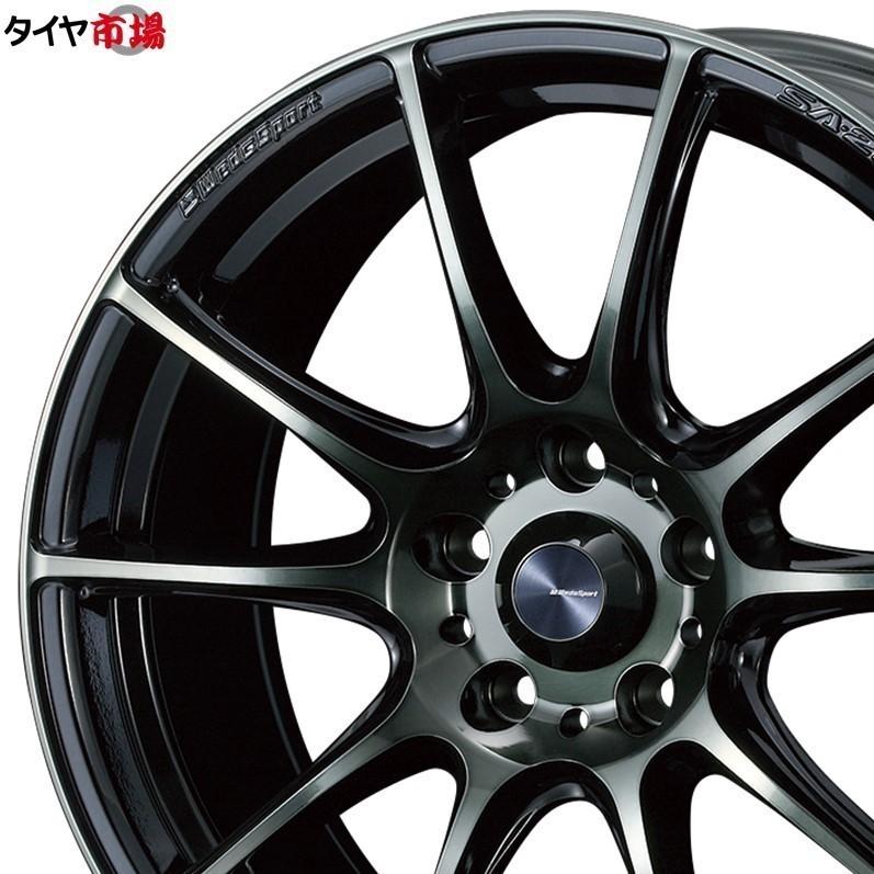 Weds ウェッズ WedsSport ウェッズスポーツ SA-25R 18インチ リム幅7.5J インセット+45 5穴 PCD114.3 WBC（ウォースブラッククリアー） 送料無料の画像
