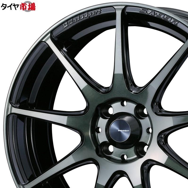 ホイール4本セット Weds ウェッズ WedsSport ウェッズスポーツ SA-99R 16インチ リム幅6.5J インセット+42 4穴 PCD100 WBC（ウォースブラッククリアー）の画像