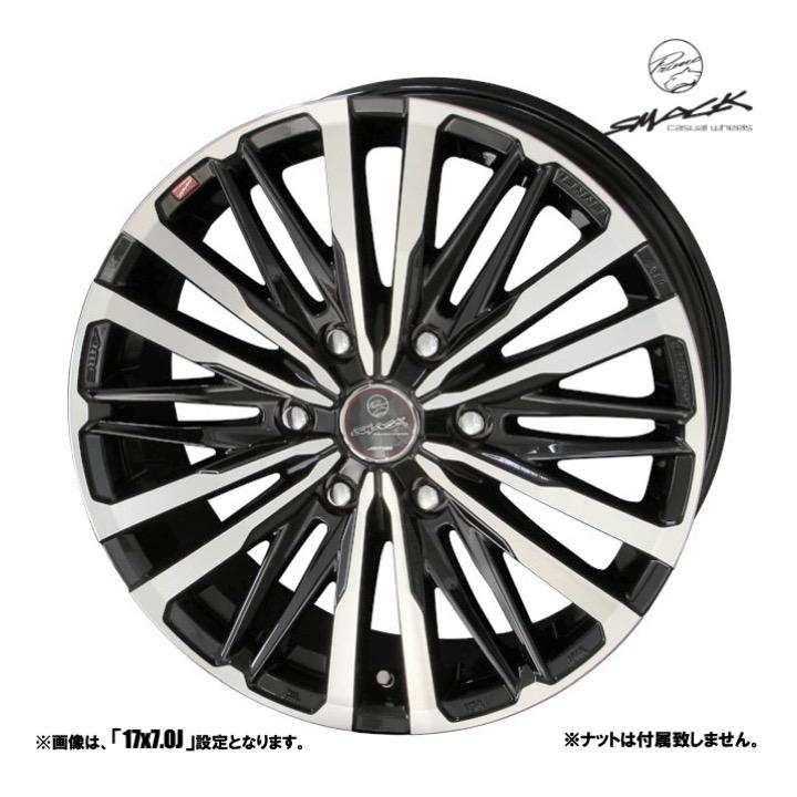 70%溝有。ENKEI SMACK スマック社外ホイール17インチ×7J＋48