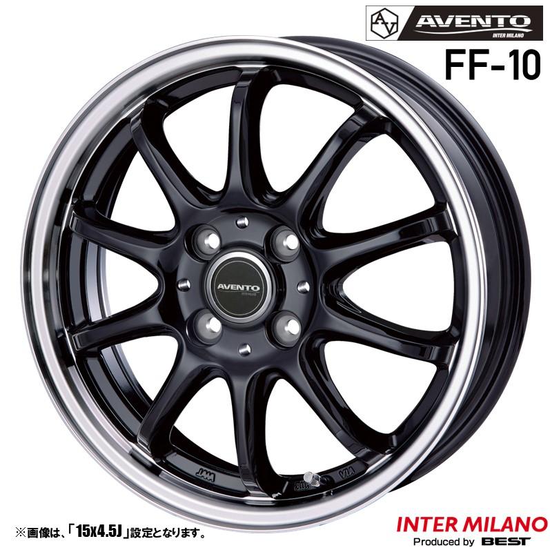 イタリアブランド FIR ホイール INTER MILANO ホイール4本セット AVENTO アヴ ェント FF-10 14