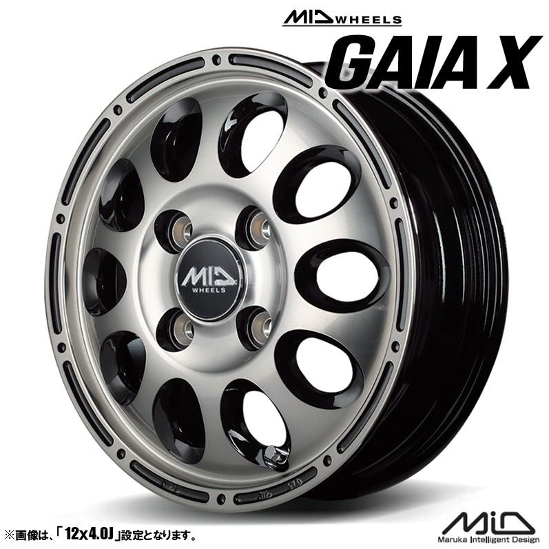 共豊 ホイール4本セット GAIA X ガイアクロス 12インチ リム幅3.5J