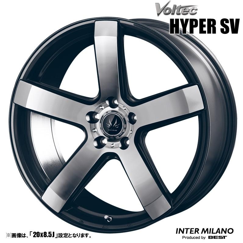 20インチアルミホイール　4本セットタイヤ付き　VOLTEC バリ山　中古品 4本セット VOLTEC ボルテック HYPER SV 20インチ リム幅8.5J イン