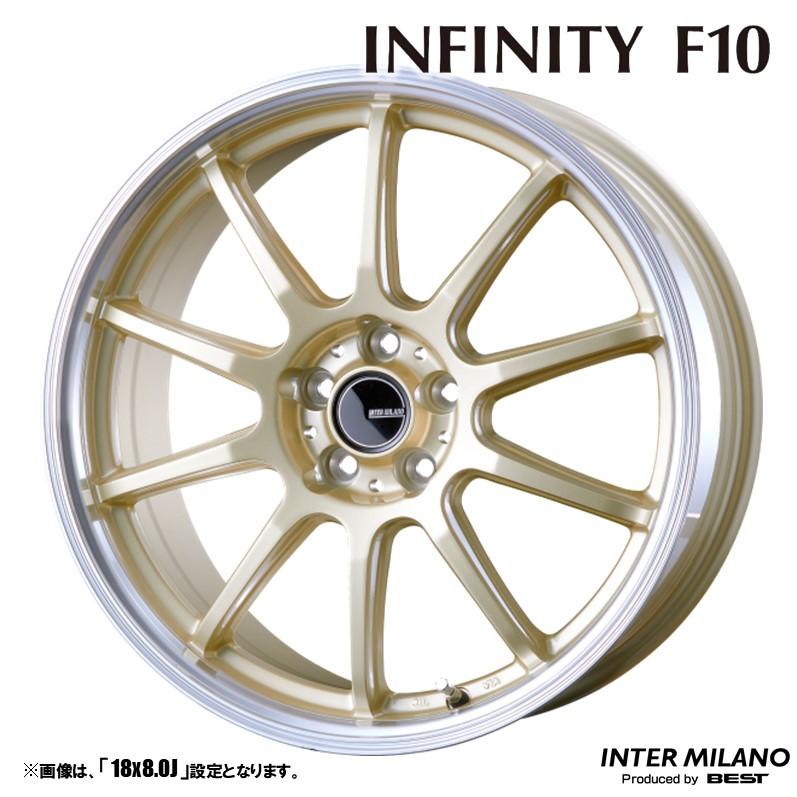 4本セット INFINITY インフィニティ F10 18インチ リム幅8.0J イン