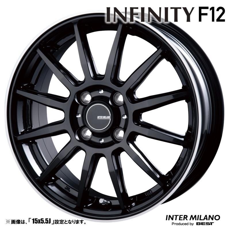未使用DORFREN IFYNITE 15インチホイール 4H　ブラック4セット INTER MILANO（インターミラノ） 4本セット INFINITY インフィニティ
