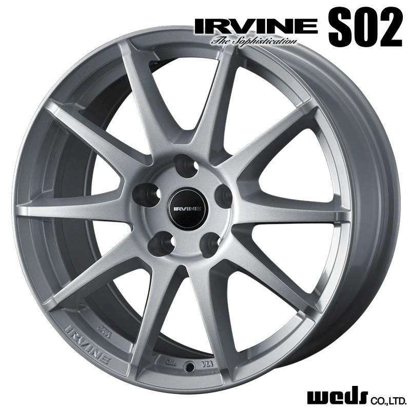 WEDS（ウェッズ） 4本セット IRVINE S02 17インチ リム幅7.0J イン