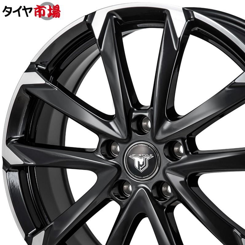 4本セット MONZA モンツァ JP-STYLE MJ-V エムジェイ ブイ 18インチ リム幅7.5J インセット+38 5穴 PCD114.3 ブラックメタリックポリッシュ ジャパン三陽｜tireichiba｜02