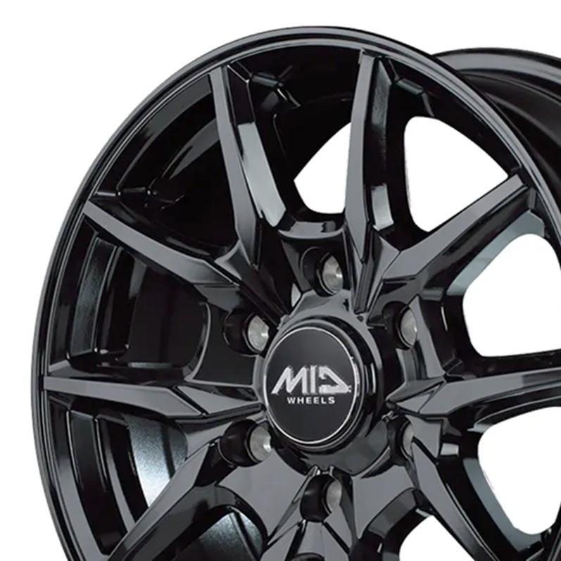 マルカサービス ホイール4本セット MID WHEELS KG-25 15インチ リム幅