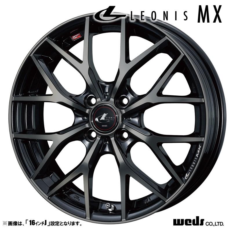 【美品】レオニスMX 17インチ タイヤ・ホイールセット WEDS（ウェッズ） LEONIS レオニス MX 17インチ リム幅6.5J インセット