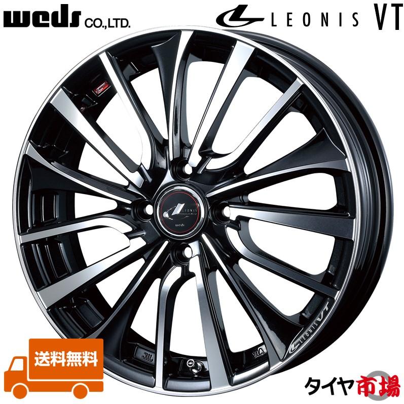 Weds ウェッズ LEONIS レオニス VT インチ リム幅4.5J インセット+ 4穴 PCD  PB/MCパールブラックミラーカット 送料無料 : leonis vt pbmc : タイヤ市場ショッピング   通販    Yahoo!ショッピング