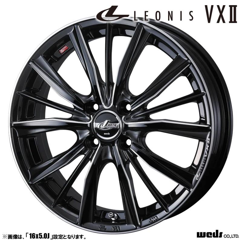 レオニスVT アルミ付スタッドレス4本   バリ溝 WEDS（ウェッズ） ☆16インチ Weds LEONIS(レオニス) VT 中古 社外