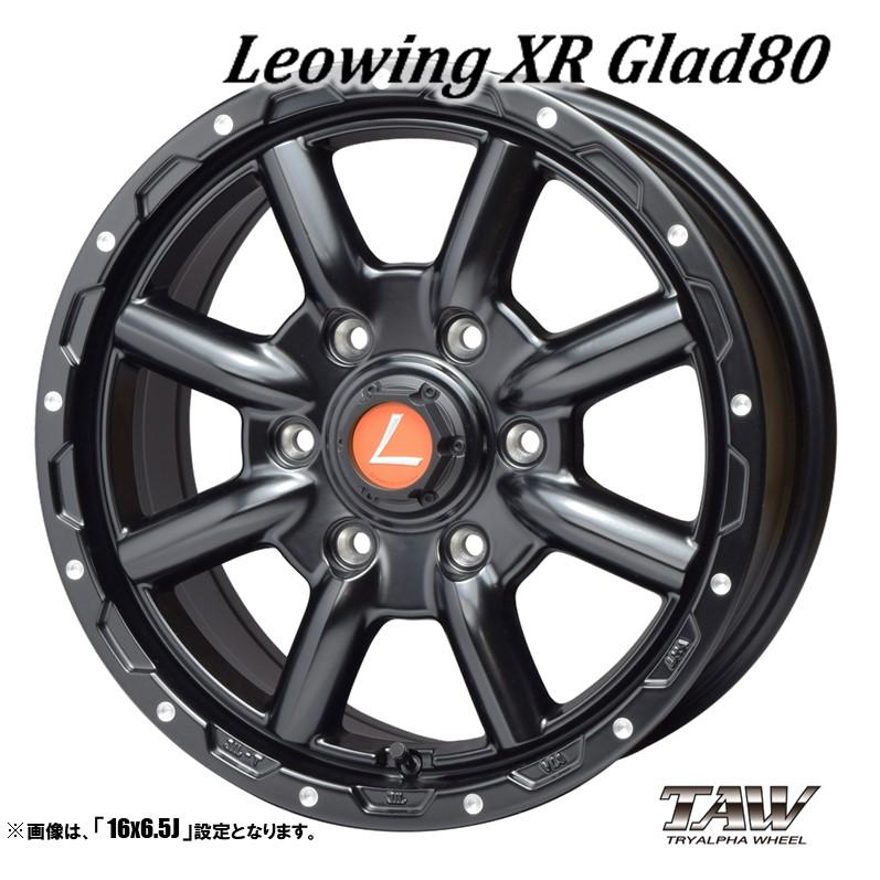 4本セット Leowing レオウィング XR Glad80 グラッド 16インチ リム幅