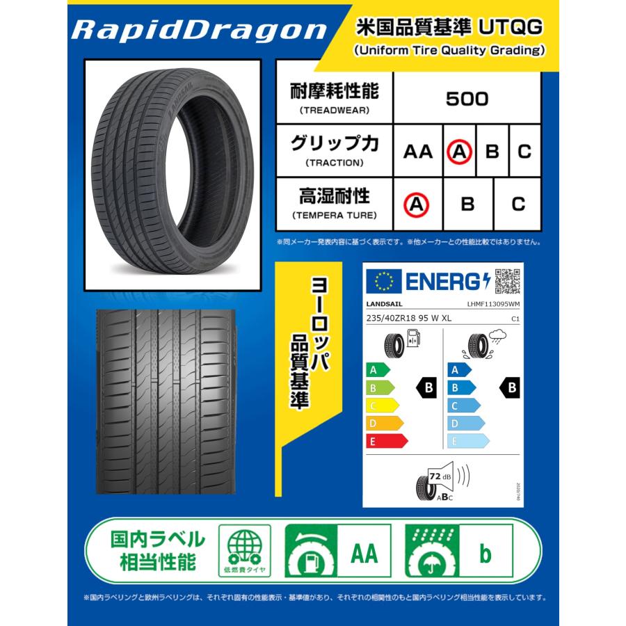 DELINTE（デリンテ） 【2026年製】 サマータイヤ 235/40R18 95W XL