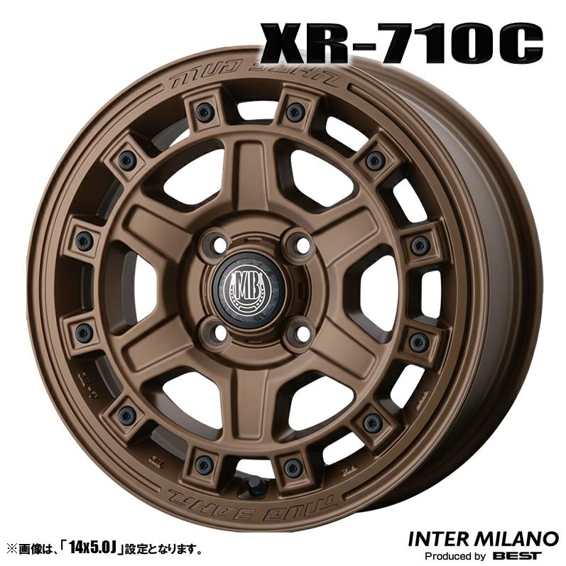 4本セット MUDBAHN マッドバーン XR-710C 14インチ リム幅5.0J イン