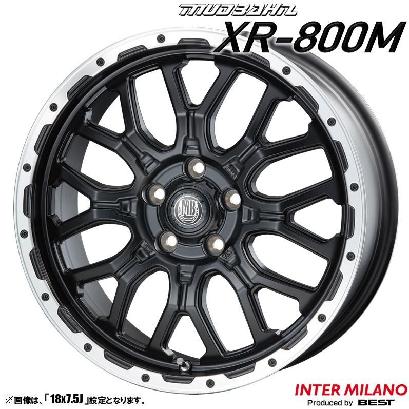 4本セット MUDBAHN マッドバーン XR-800M 18インチ リム幅7.5J イン