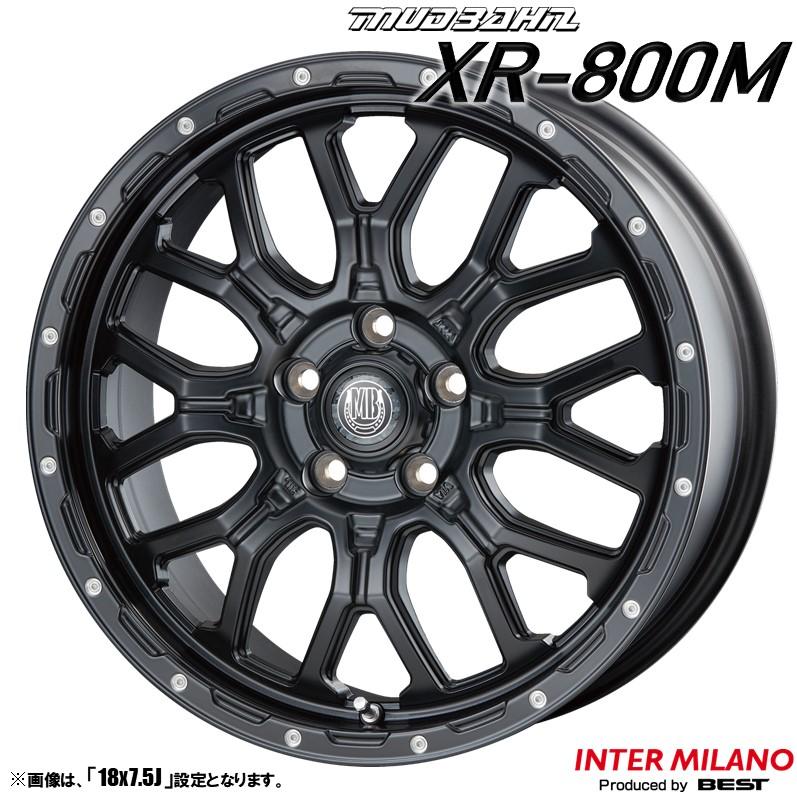 4本セット MUDBAHN マッドバーン XR-800M 18インチ リム幅7.5J イン