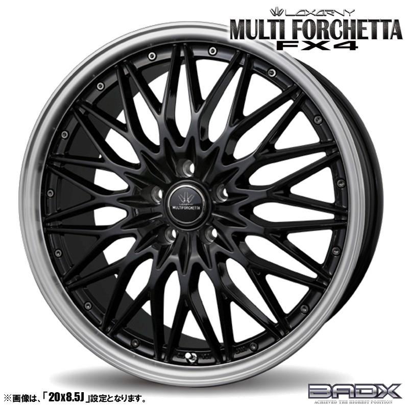 ロクサーニ☆マルチフォルケッタ２☆20インチ☆タイヤ付き4本セット☆美品 ロクサーニ 4本セット BADX LOXARNY MULTIFORCHETTA マルチ