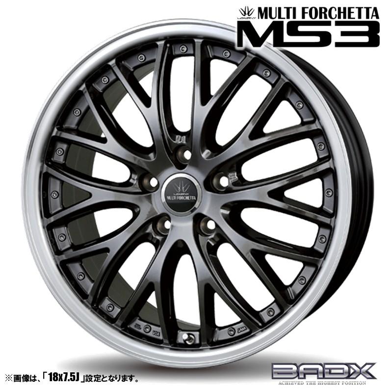 【特別セール/超美品】ロクサーニマルチフォルケッタⅡ18インチ　4本タイヤセット215/45r18　24年5月購入500km走行（約１ヶ月使用） ロクサーニ 4本セット BADX LOXARNY MULTIFORCHETTA マルチ
