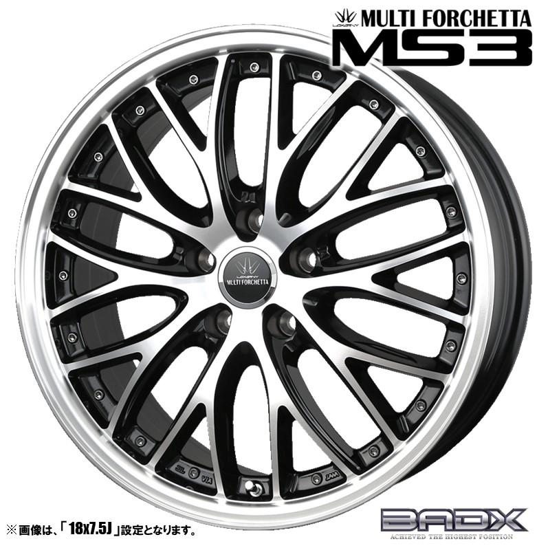 ロクサーニ ホイール4本セット BADX バドックス MULTIFORCHETTA MS3