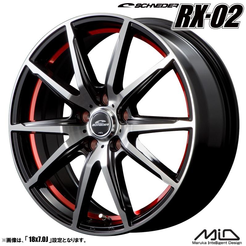 シュナイダー 4本セット SCHNEIDER RX-02 18インチ リム幅8.0J シュナイダー 4本セット SCHNEIDER RX-02 18インチ リム幅8.0J