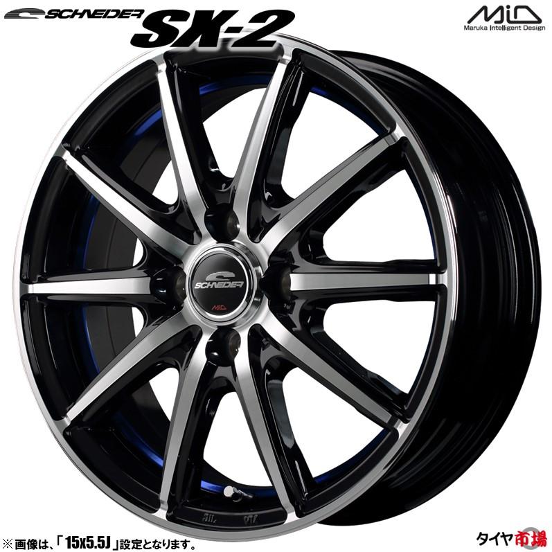 マルカサービス ホイール4本セット M.I.D SCHNEIDER SX-2 マルカサービス ホイール4本セット M.I.D SCHNEIDER SX-2