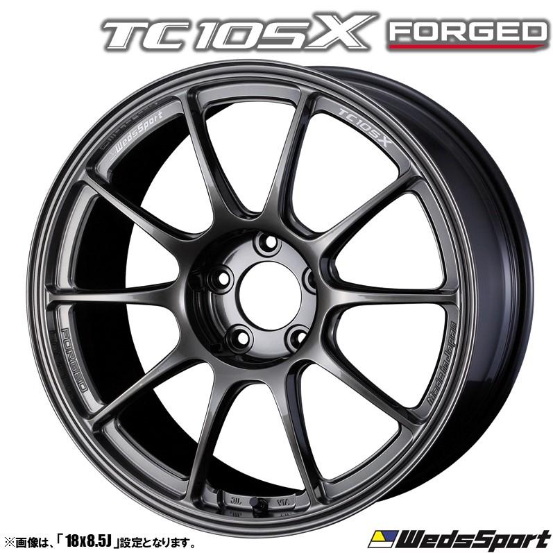 ウェッズ18インチスポークホイール タイヤ付きpcd100 5穴 WEDS（ウェッズ） WedsSport ウェッズスポーツ TC105X FORGED