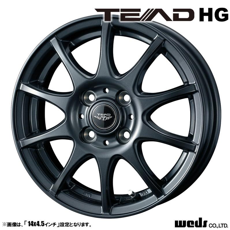 WEDS（ウェッズ） ホイール4本セット TEAD HG テッド 14インチ リム幅