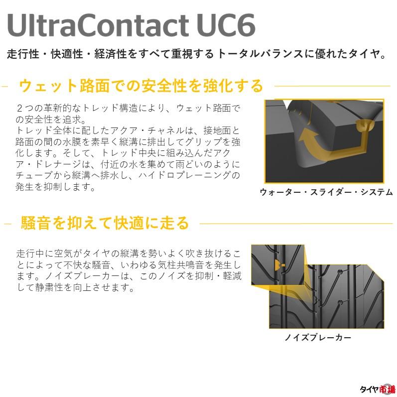 サマータイヤ4本セット Continental コンチネンタル UltraContact ウルトラコンタクト UC6 205/55R16 91V【2023年製】（ネット限定価格）｜tireichiba｜04