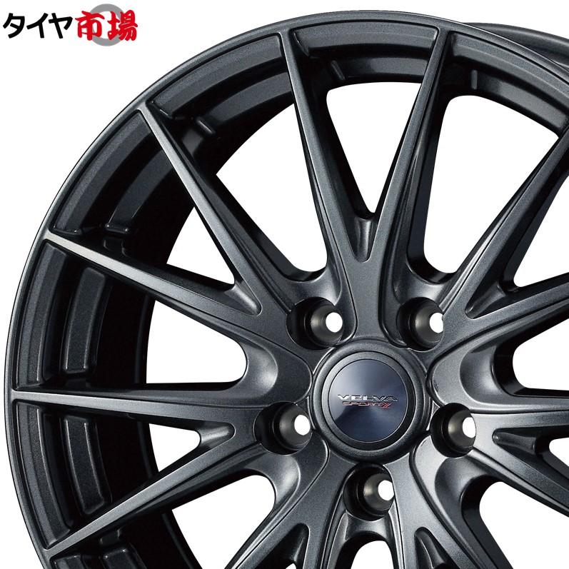 4本セット Weds ウェッズ VELVA SPORT2 ヴェルヴァ スポルトツー インチ リム幅7.0J インセット+ 5穴  PCD.3法人宛て発送の場合、送料無料