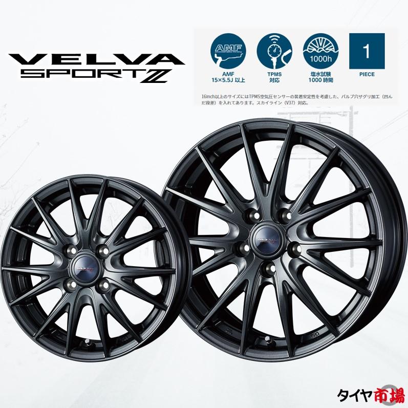 4本セット Weds ウェッズ VELVA SPORT2 スポルトツー 18インチ リム幅7.0J インセット+40 5穴 PCD114.3 14R ボルト対応【法人宛て発送の場合、送料無料】｜tireichiba｜04