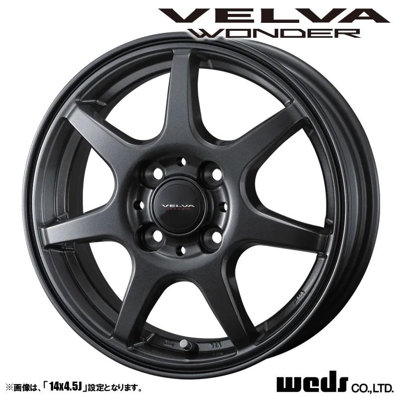 ● 美品 WEDS VELVA 15in 6J PCD100 195/65R15 WEDS 4本セット Weds ウェッズ VELVA WONDER ヴェルヴァ