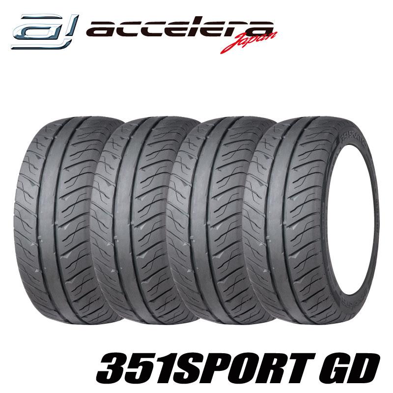 【新品4本セット】アクセレラ 351SPORT GD 225/40R18 accelera（アクセレラ） 4本セット 225/40R18 88W (TREADWEAR300